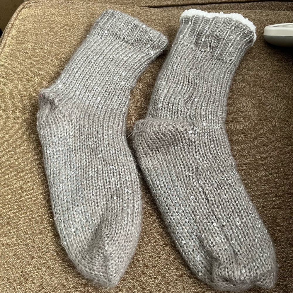 Cozy reading socks